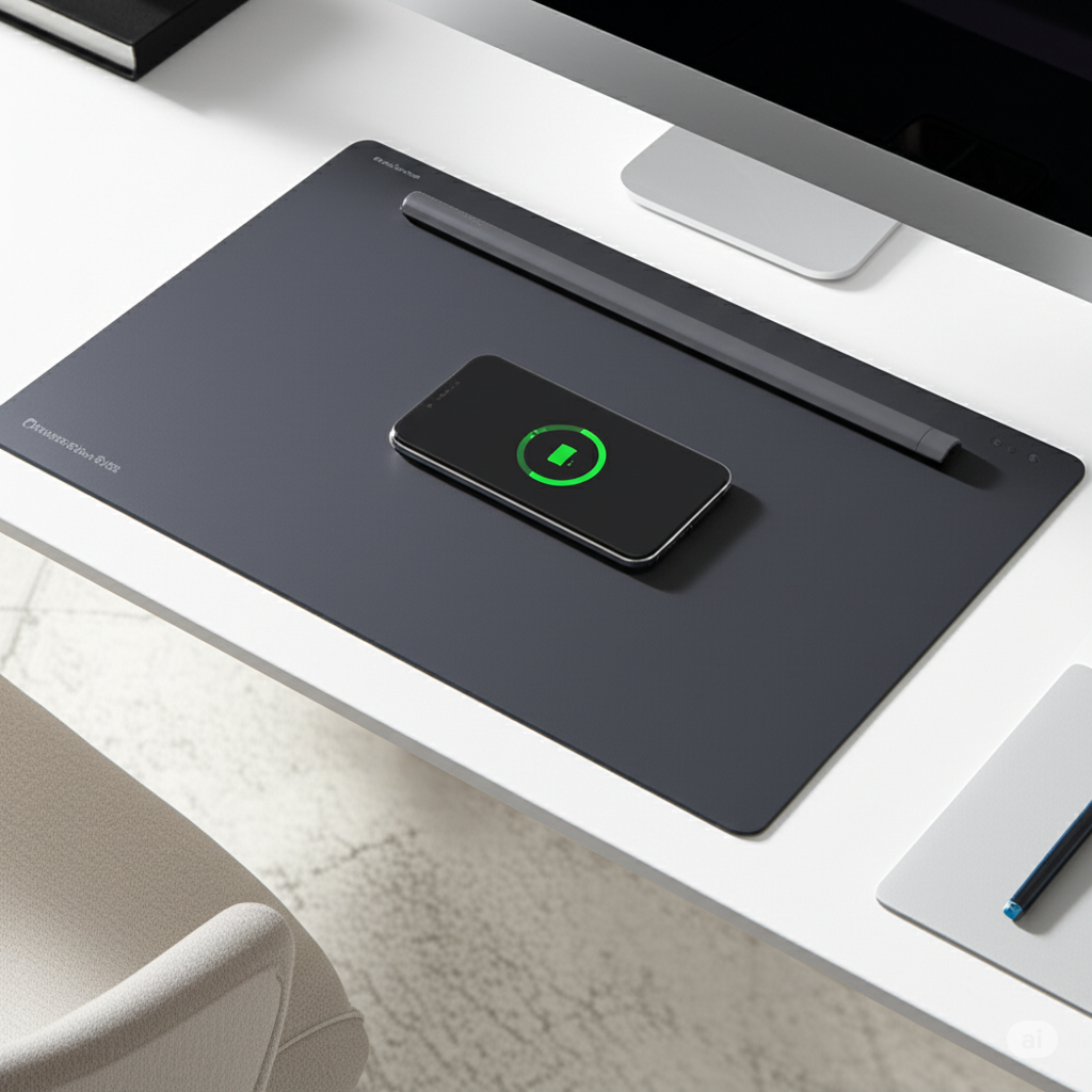 Wireless Charging Desk Pad
