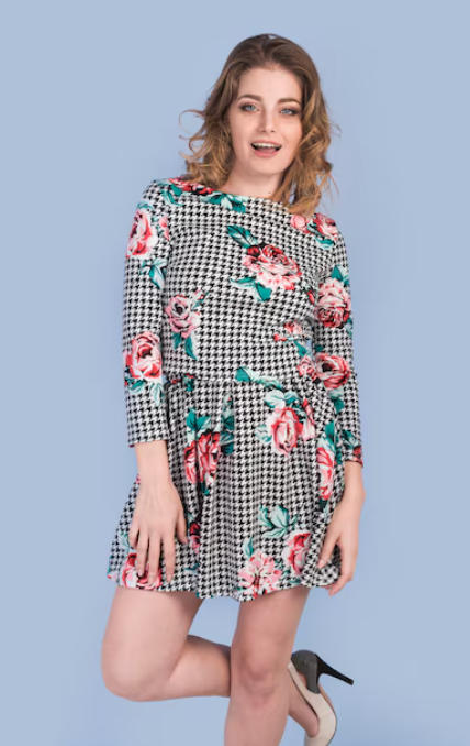 Flower Print Dress