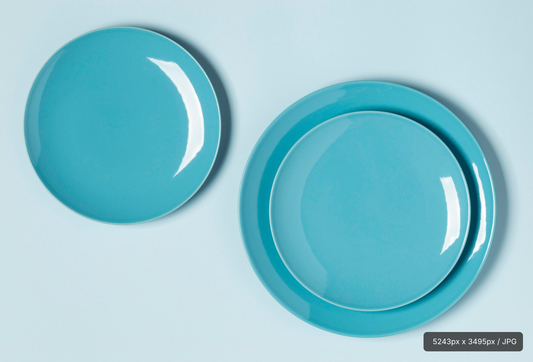 Blue Dinnerware Set for 6 People / 18 Pieces
