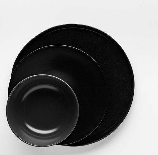 Black Dinnerware Set of 48