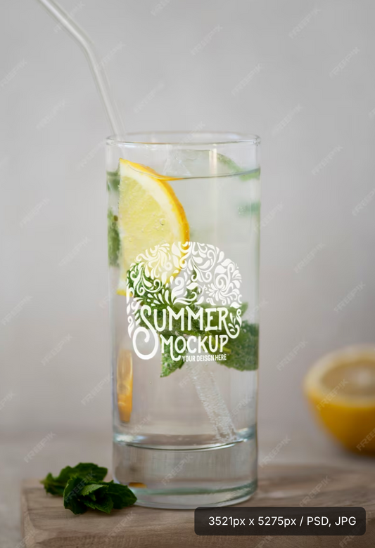 Printed Glass Summer Vibes