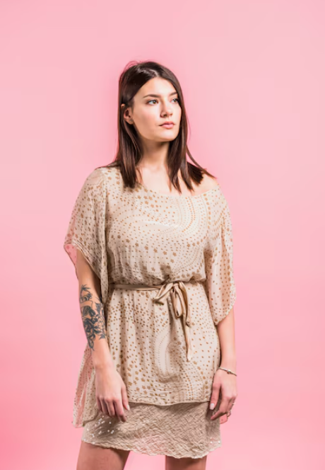 Cream Color Women Dress